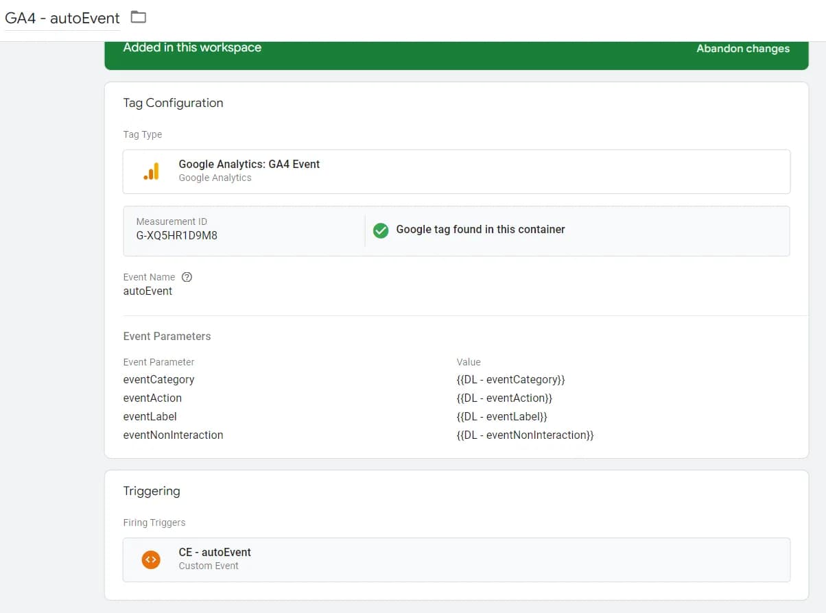 11.9 Tag configuration