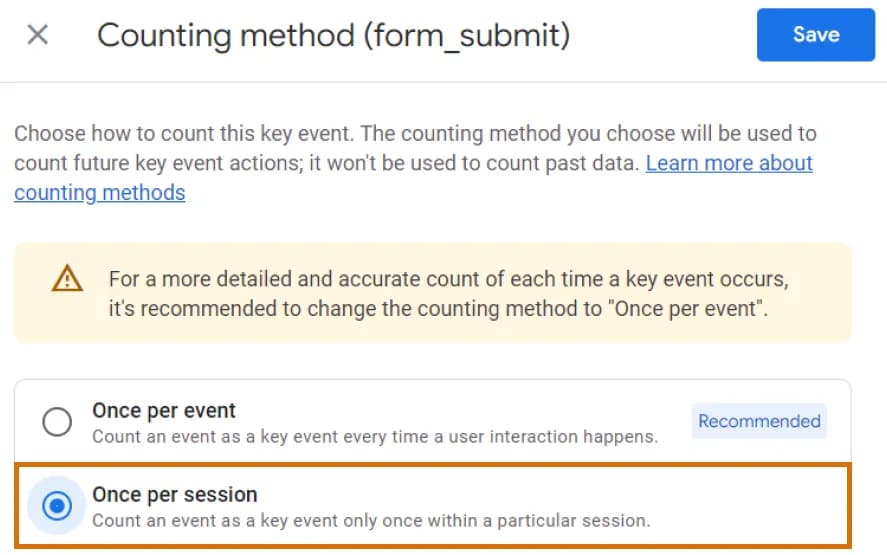 2.3 Once per session method