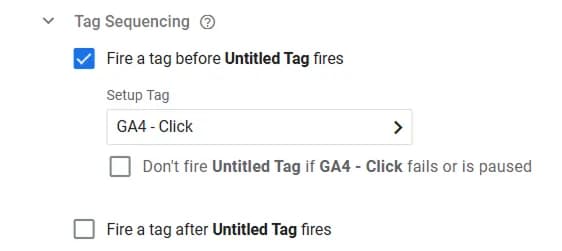 23.13 Tag sequencing