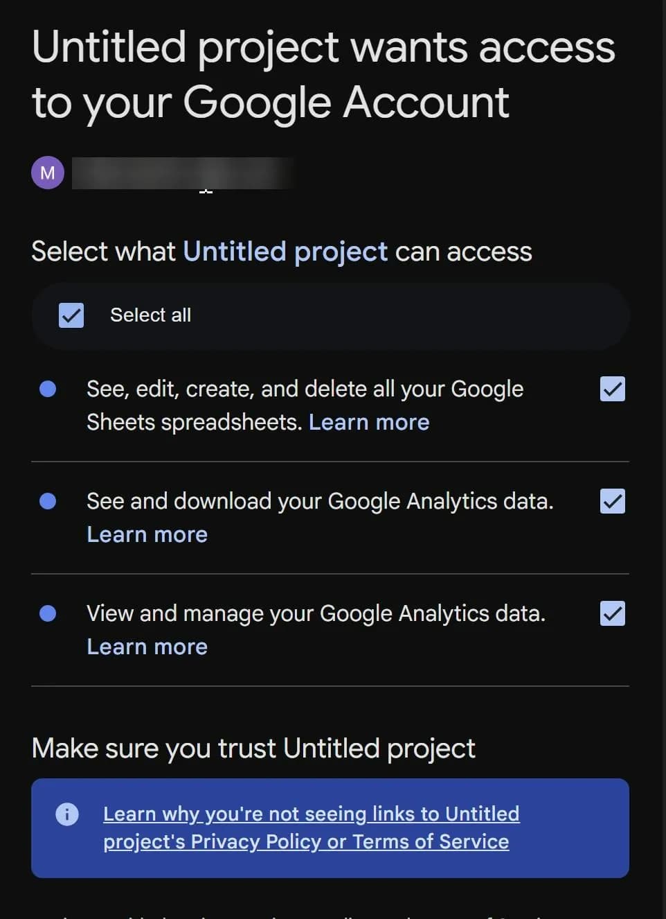 37.11 Access to Analytics Admin API