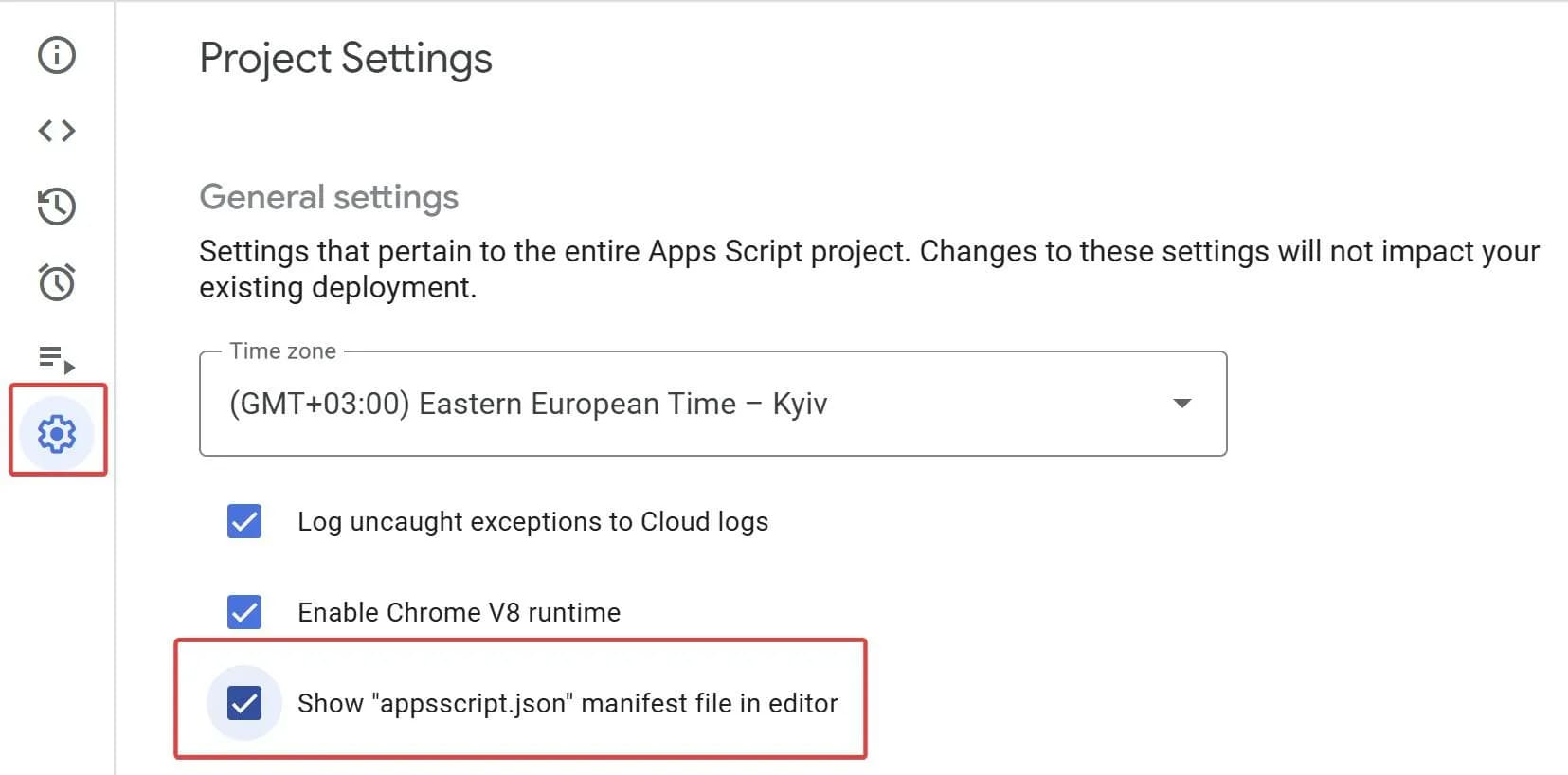 37.5 Project Settings