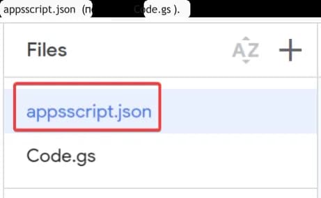 37.6 appsscript.json