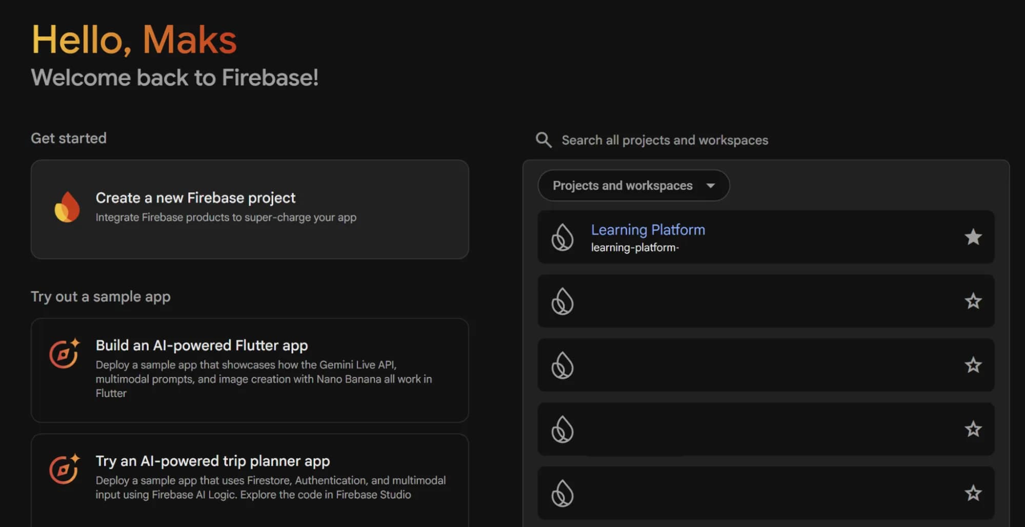 42.4 Create Firebase project