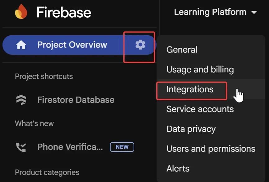 42.9 Firebase integrations