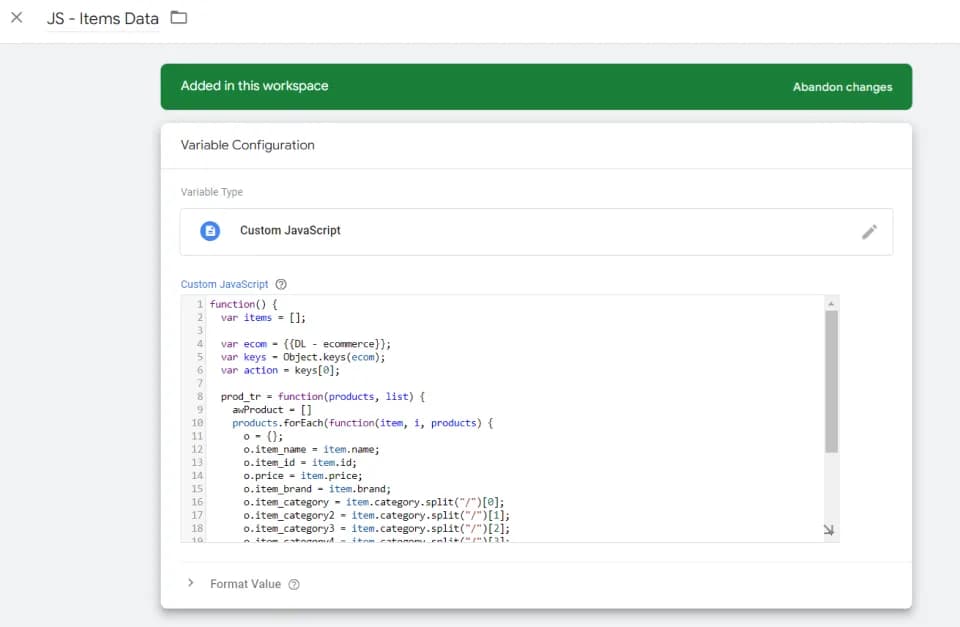 9.33 JS - Items Data