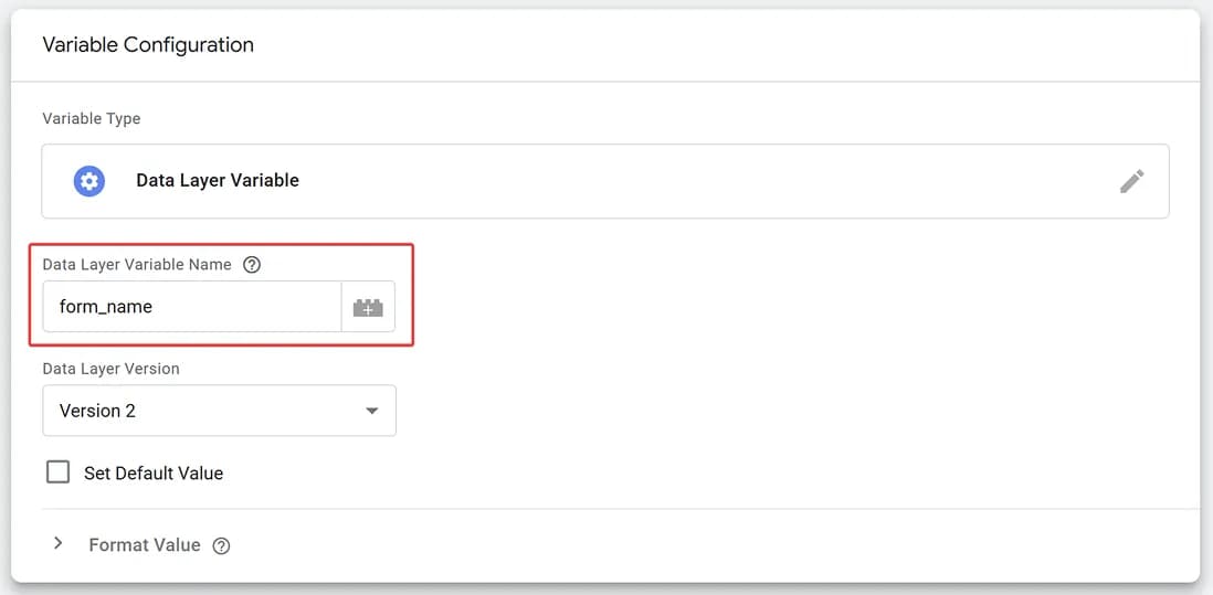 11.11 Variable configuration form_name