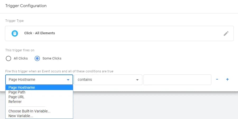 17.1 Configuring All Elements Trigger in Google Tag Manager