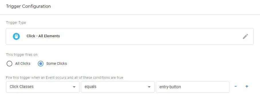 17.5 Configuring Trigger for Element Click Using Click Class Variable
