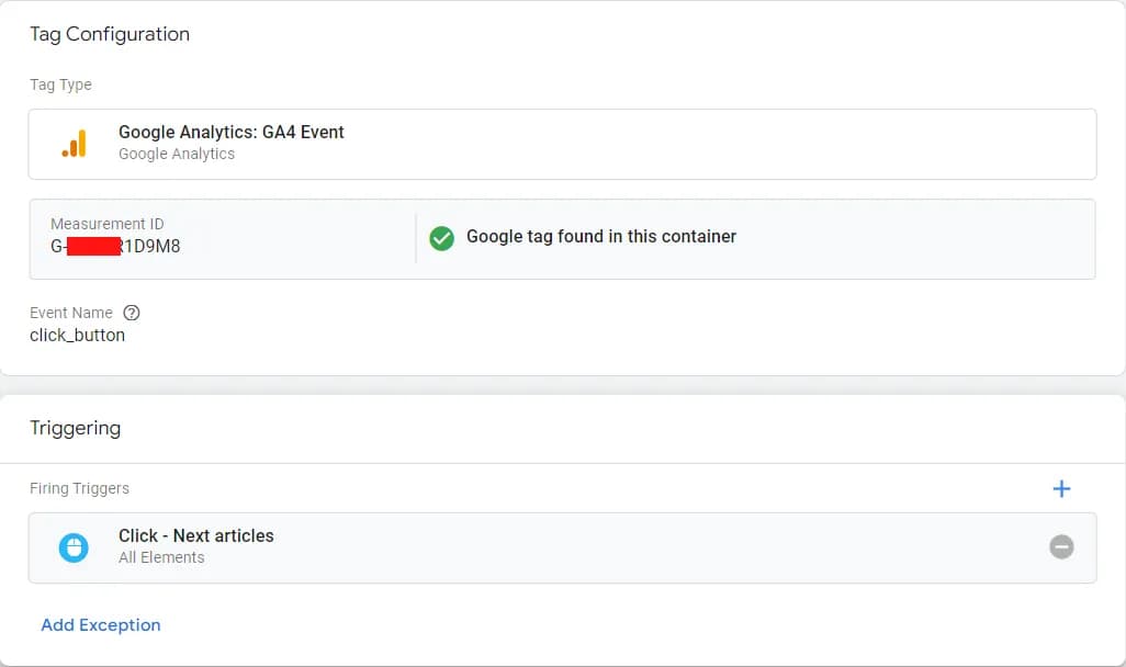 17.9 Configuring Event Tag to Send Click Data to Google Analytics 4