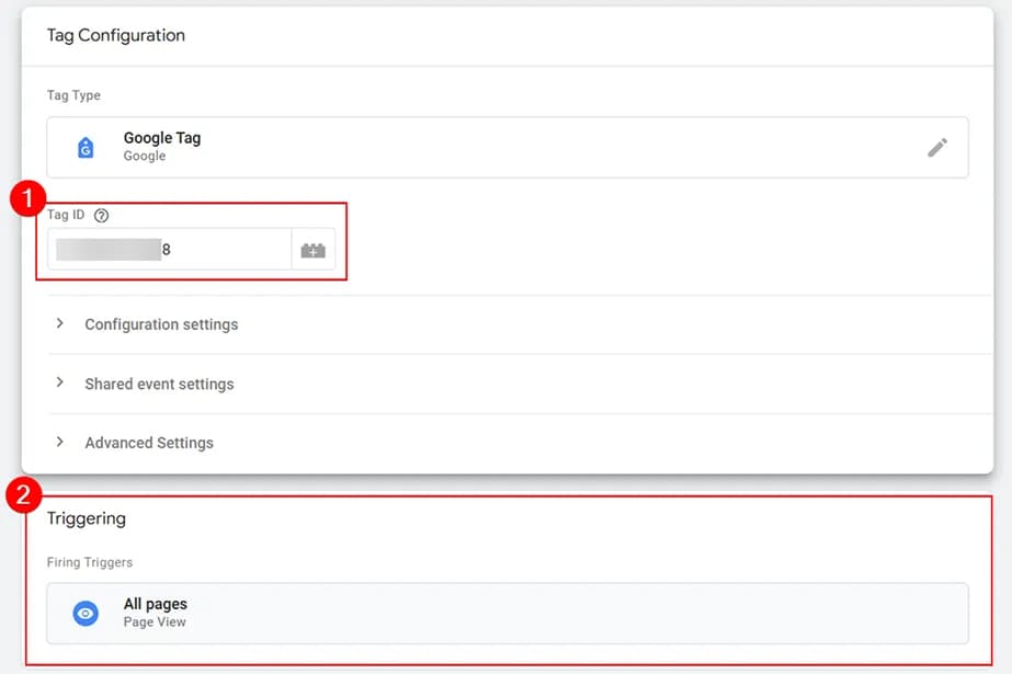 22.3 Tag configuration when installing the GA4 code on the website via GTM