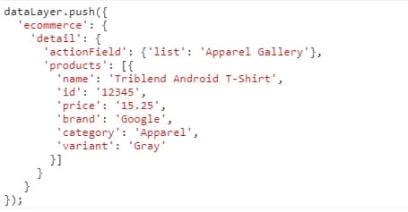 24.10 Enhanced Ecommerce Google Analytics 4 code for the product detail view event