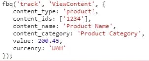24.11 Facebook dynamic remarketing code for the product detail view event