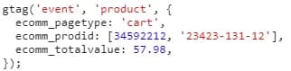 24.9 AdWords dynamic remarketing code for the product detail view event