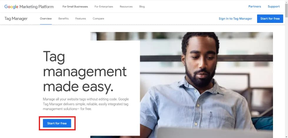 25.2 New account registration window in GTM