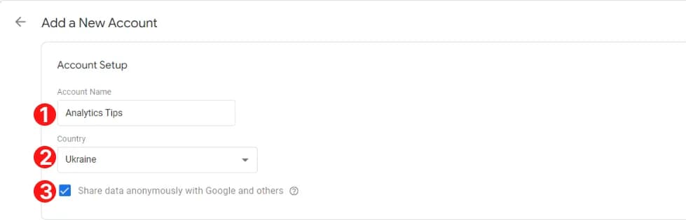 25.3 Account details entry window in GTM