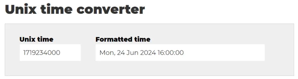 26.2 Converter for transforming the date from Client ID