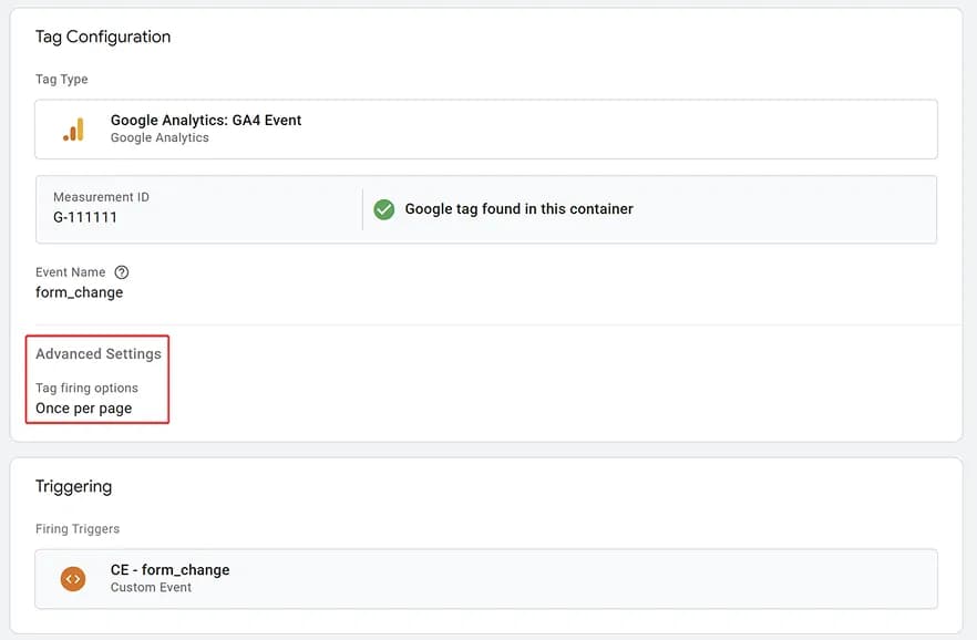 30.14 Tag for sending data to GA4 about interaction with form fields