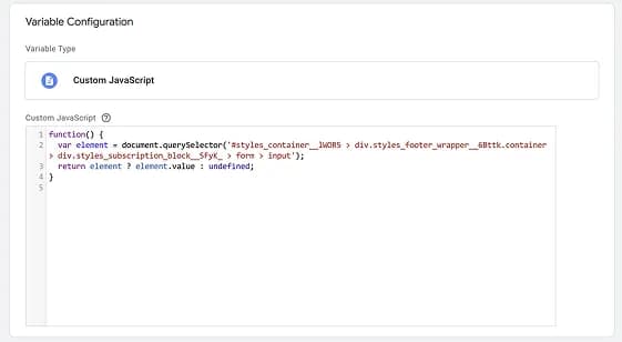 30.7 Variable for storing information from form inputs