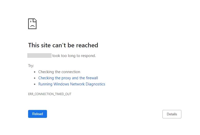 34.12 Attempt to connect to the server with port 443 closed
