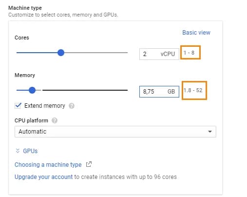 34.3 Choosing the type and specifications of a virtual machine